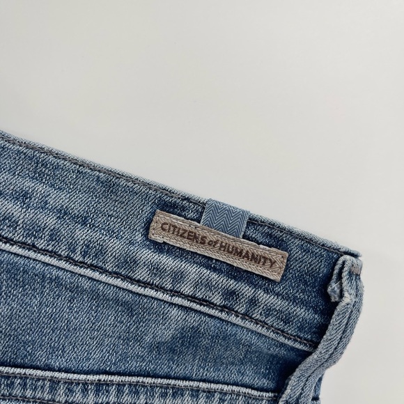 Citizens of Humanity Distressed Rocket Crop High Rise Skinny Jean Size 25 - Picture 11 of 12